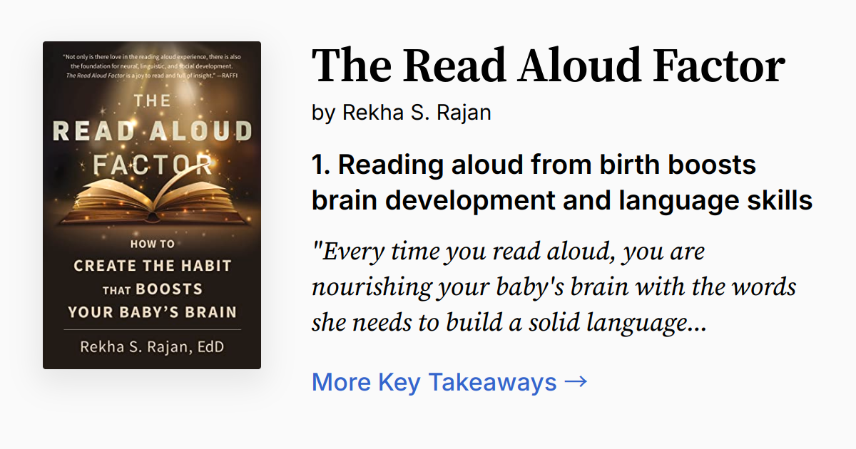 The Read Aloud Factor Summary & Audio